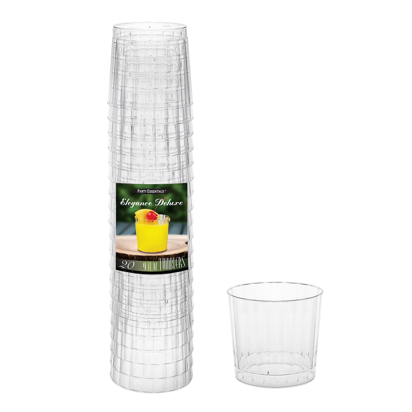9 oz. Deluxe Tumblers - Clear 20 Ct.