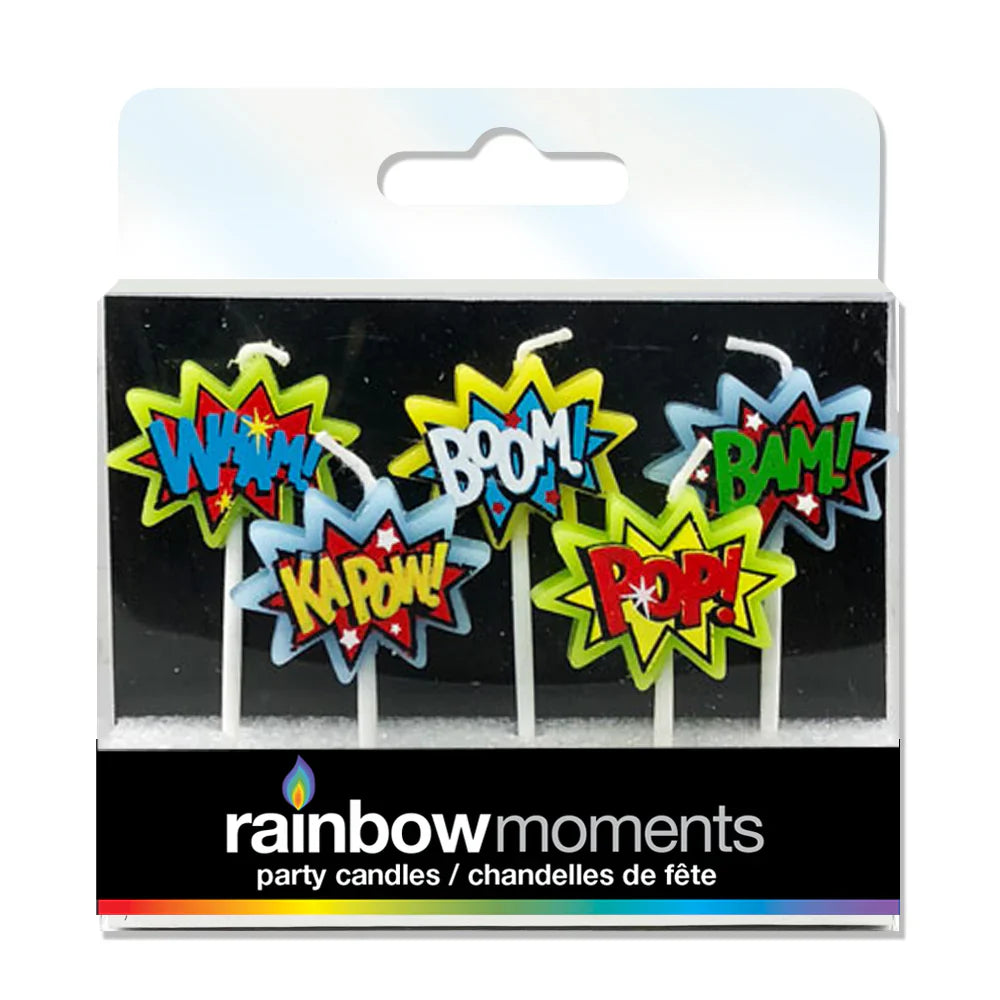 Super Heroes Shaped Pick Candles