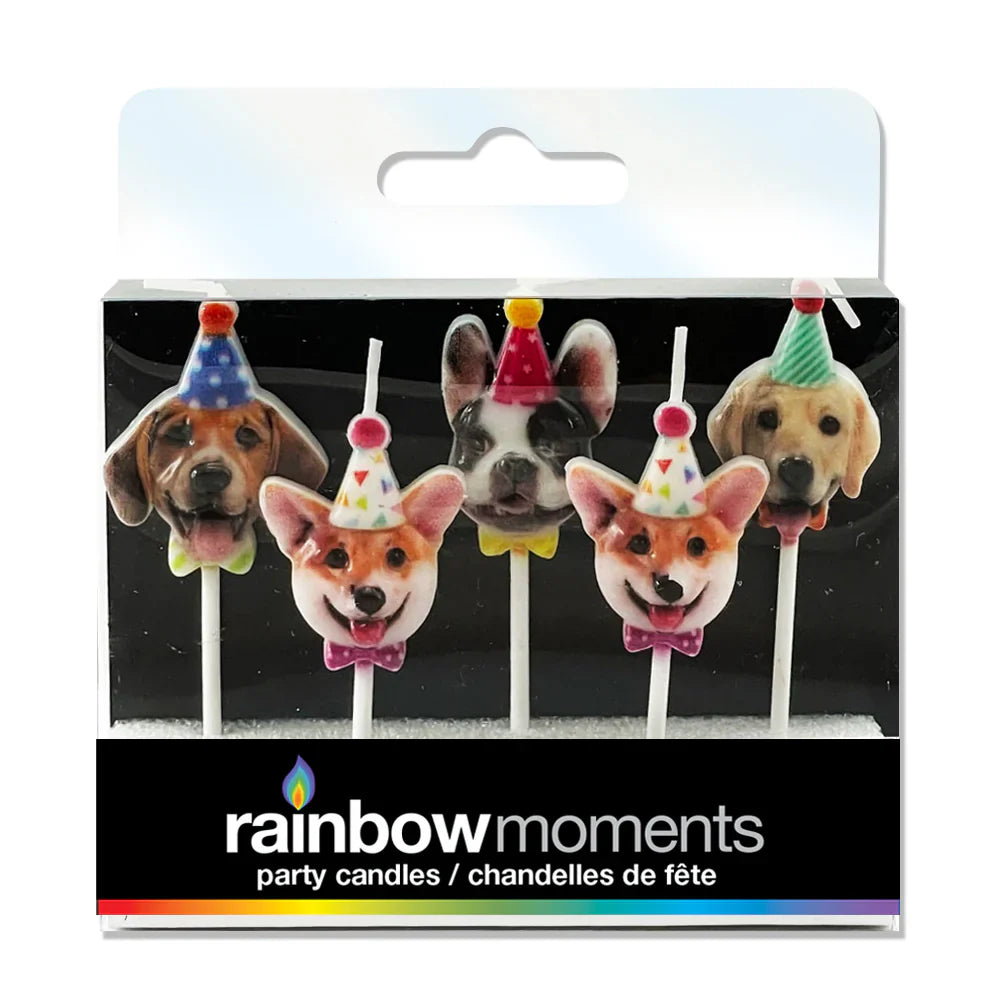 Party Dogs Shaped Pick Candles