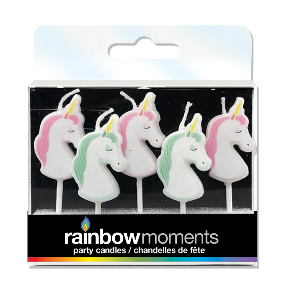 Unicorn Shaped Pick Candles