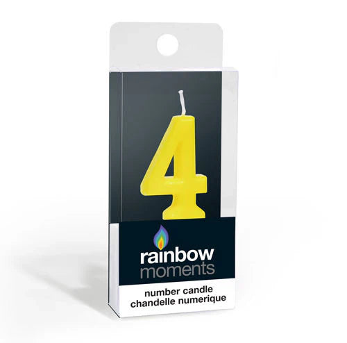 Silhouette Number Candles