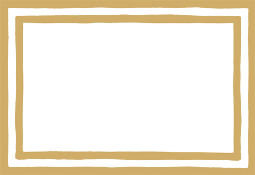 Stripe Border Gold Foil Place Cards 8ct