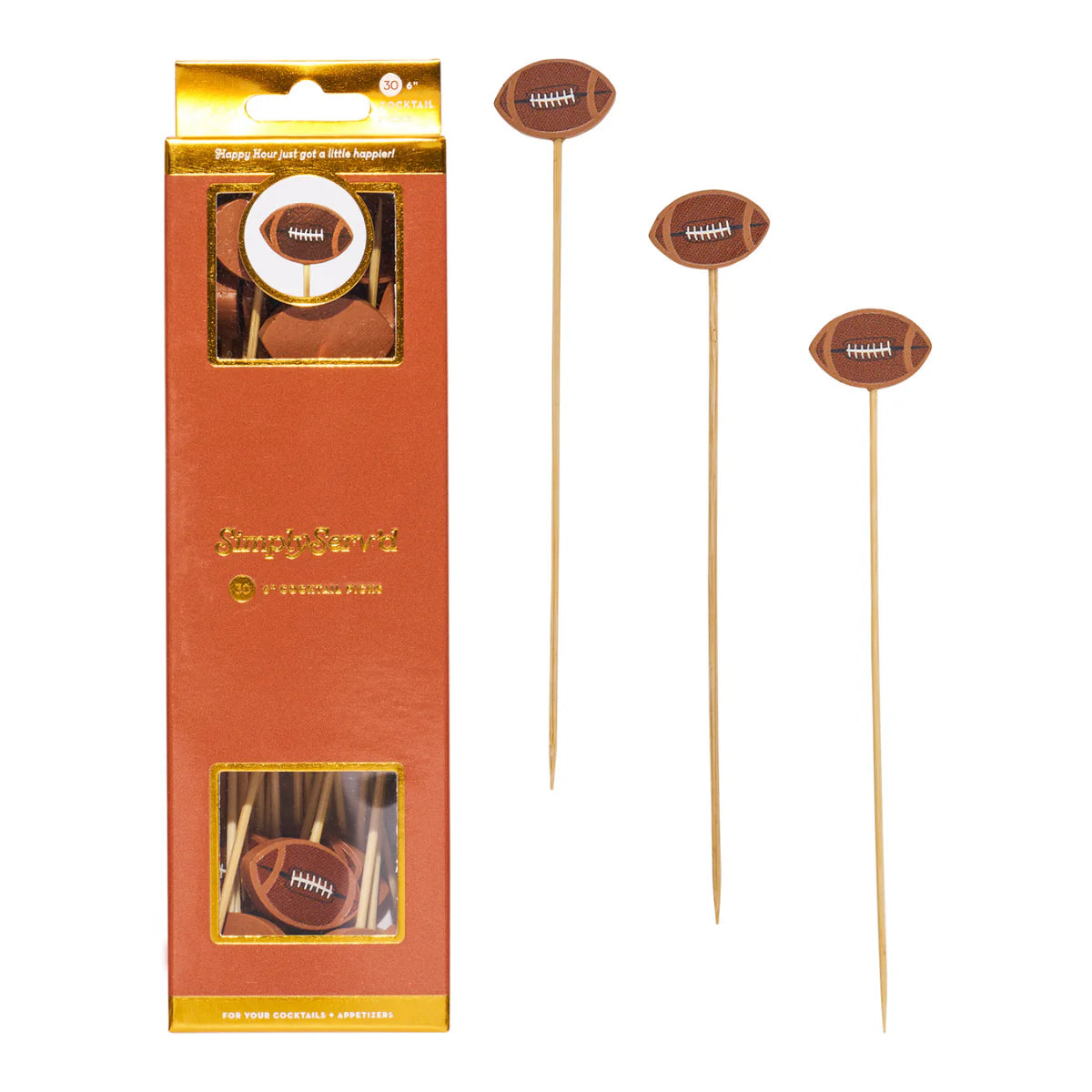Tailgate Football Large Party Picks 30ct