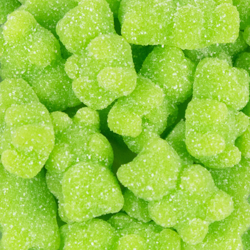 Sugared Gummy Bears 14oz Bag Green