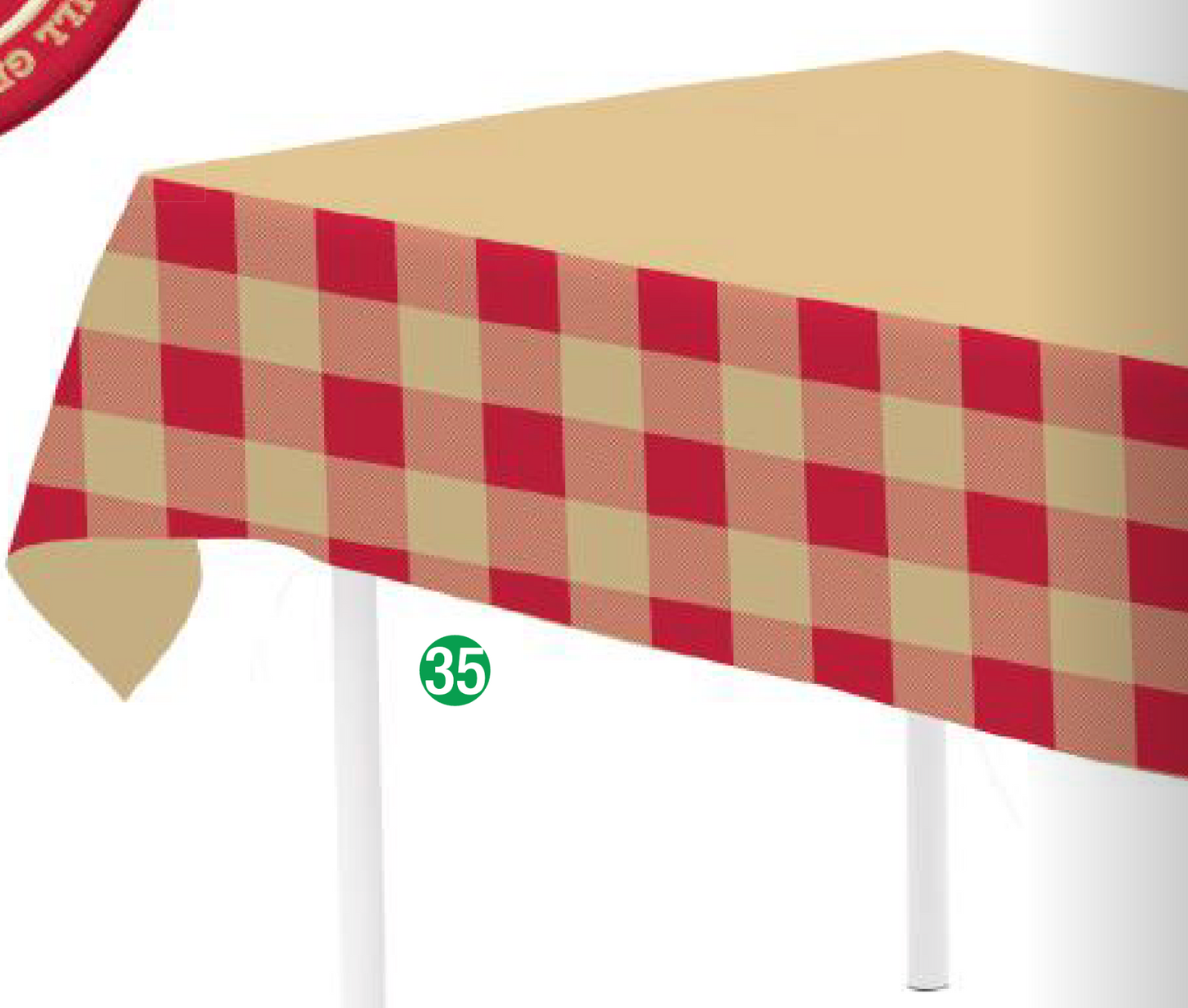 Grill n' Chill Plastic Table Cover 54x102
