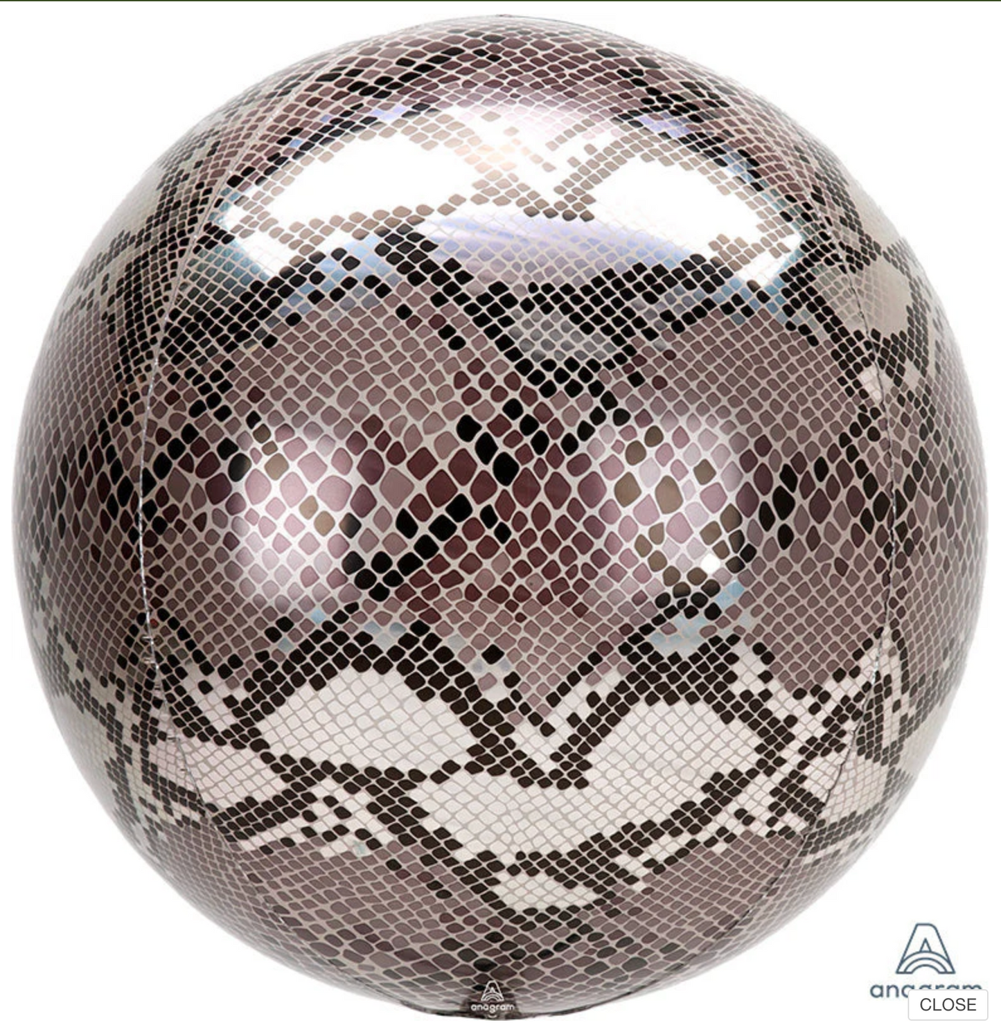 #417B Snake Print 16in Orbz