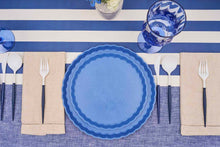 French Blue Eco Pleated 9in Salad/Dessert Plates 8ct