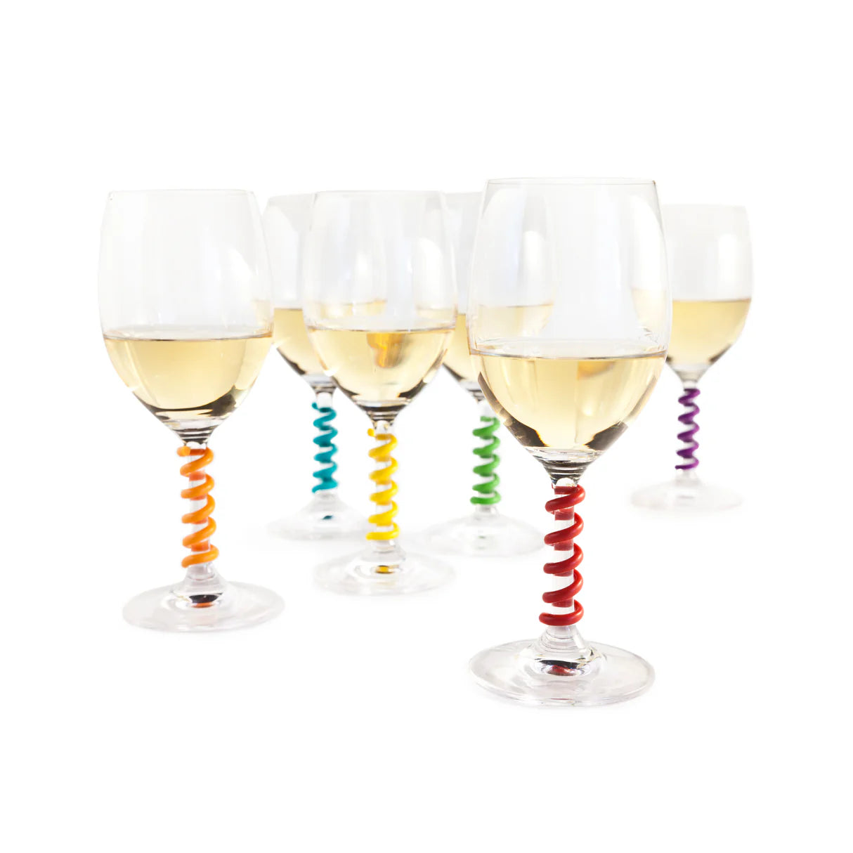 Stem Springs Silicone Wine Charms 6ct