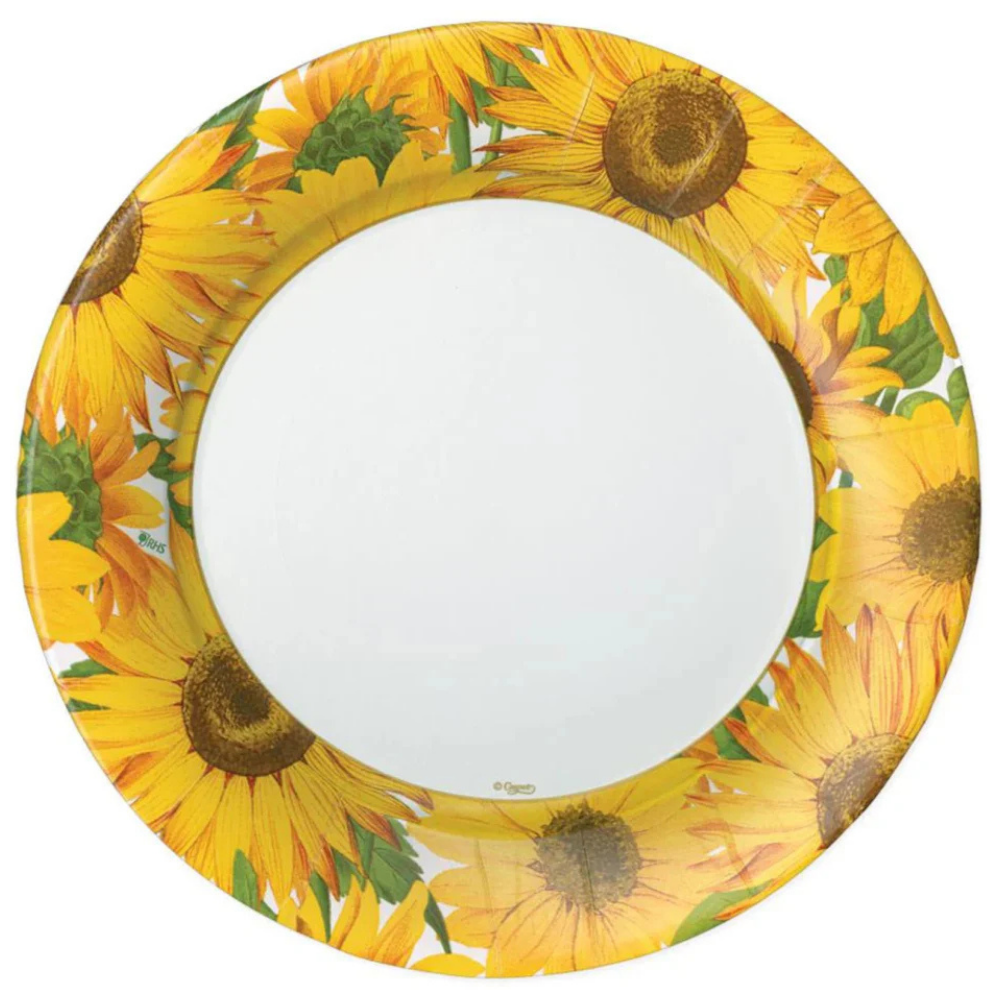 Sunflowers 10.5in Dinner Plates 8ct