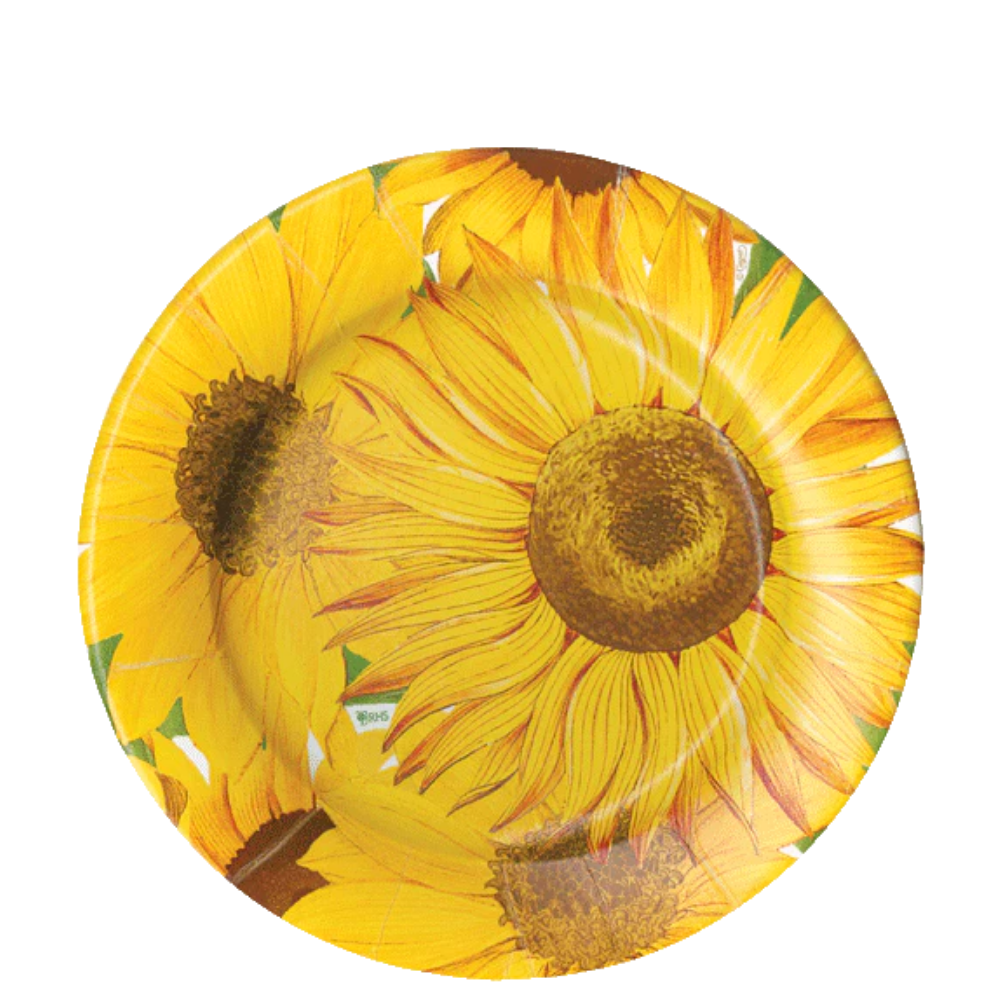 Sunflowers 8in Dessert Plates 8ct