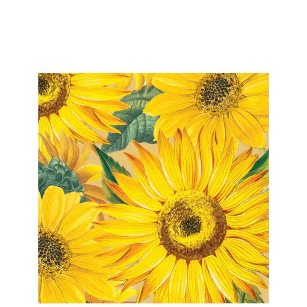Sunflowers Cocktail Napkins 20ct