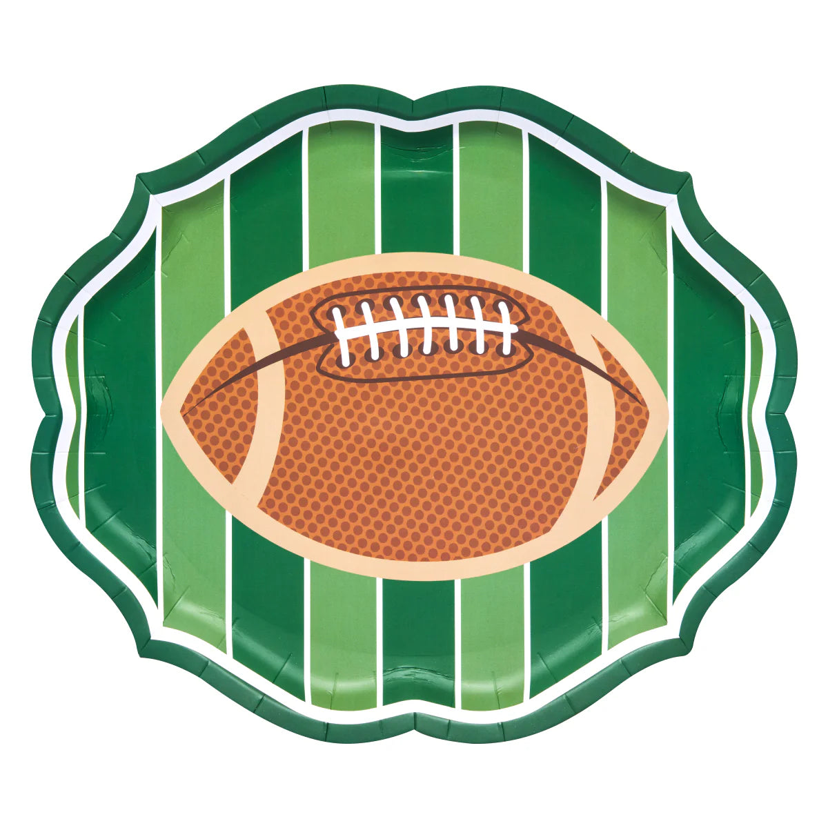 Tailgate Football Platter Plates 8ct