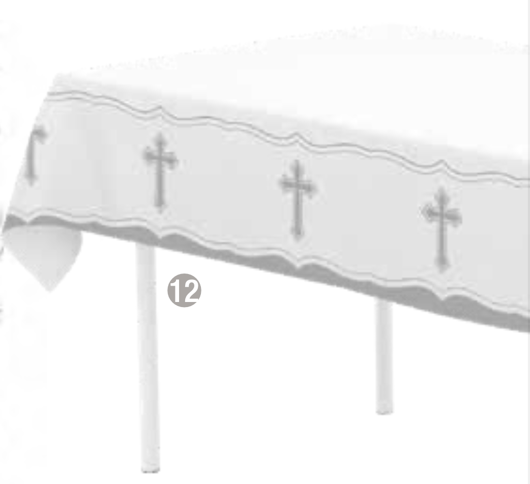 Blessed Day Plastic Table Cover 54x102