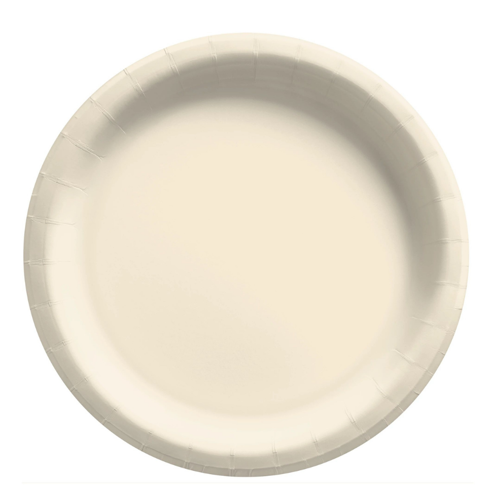 Vanilla Creme 9in Paper Plates 50ct