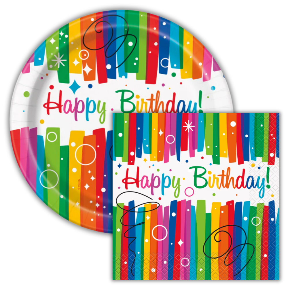 Rainbow Ribbons Birthday