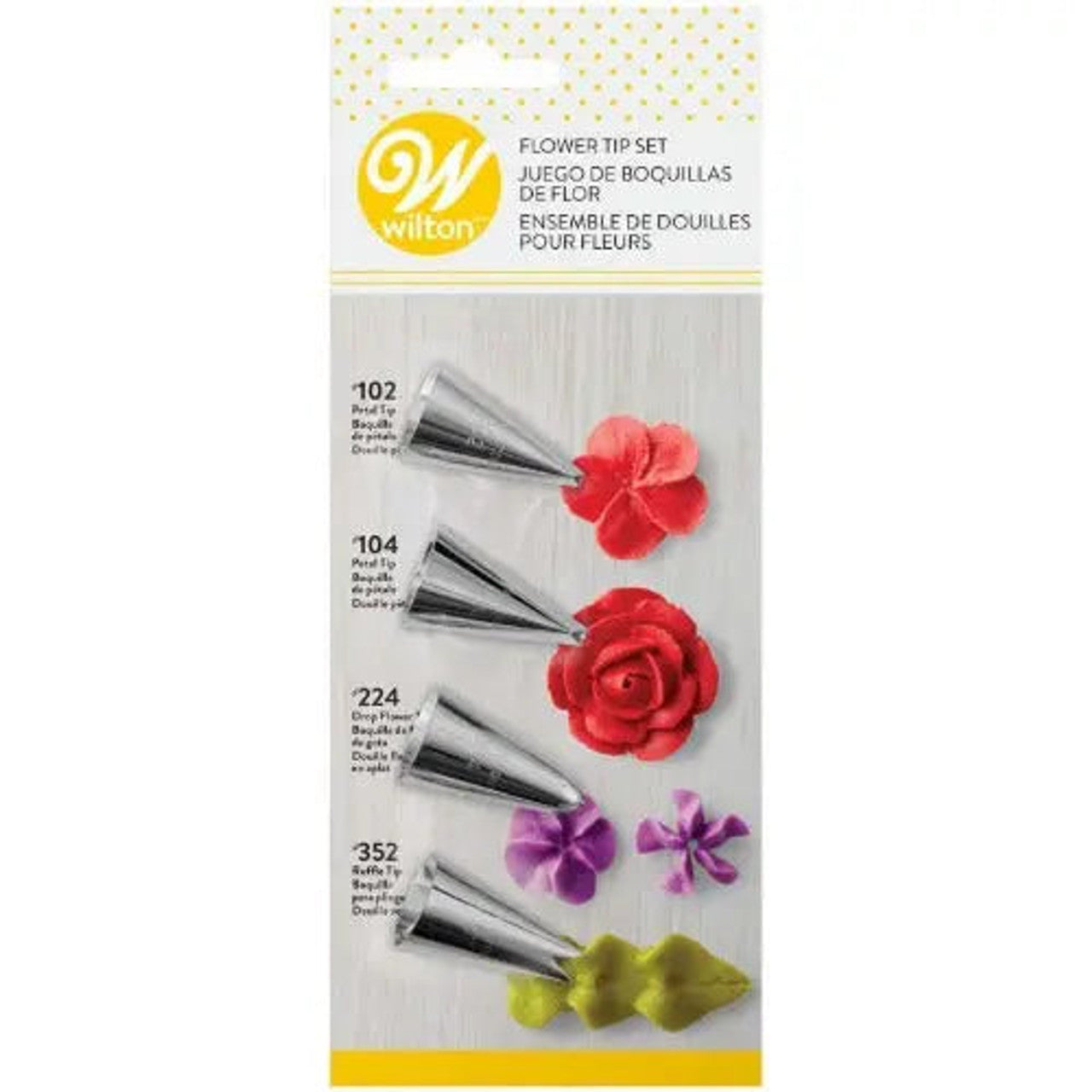 Flower Piping Tip Set 4ct