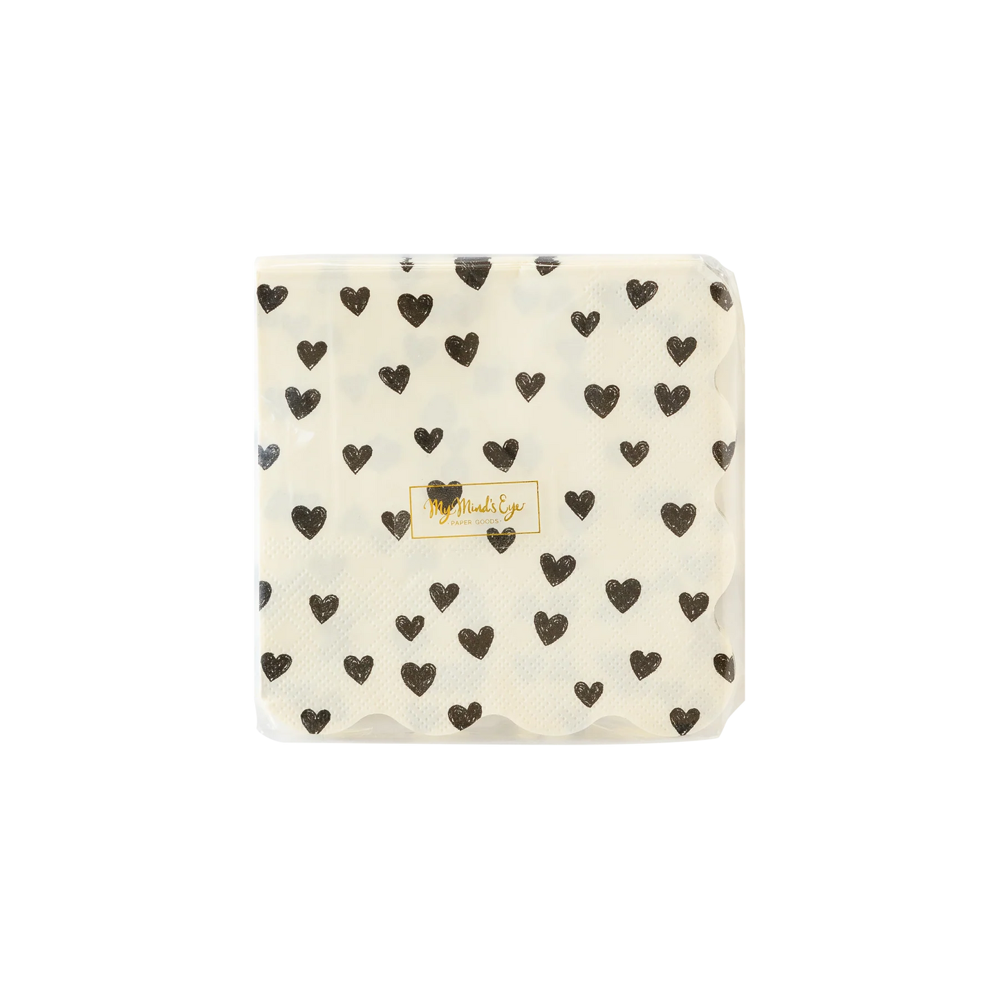 Black Hearts Cocktail Napkins 24ct