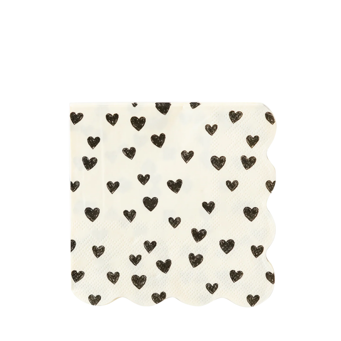 Black Hearts Cocktail Napkins 24ct