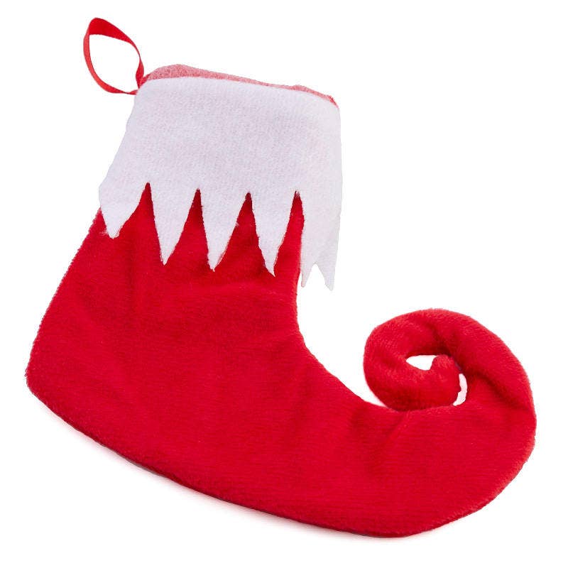 6" Small Red Elf Stocking