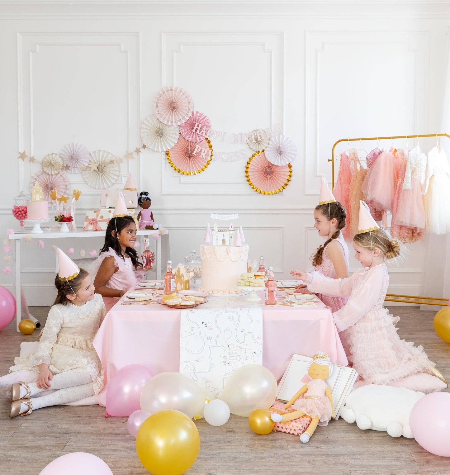 Princess Party Fans 6ct