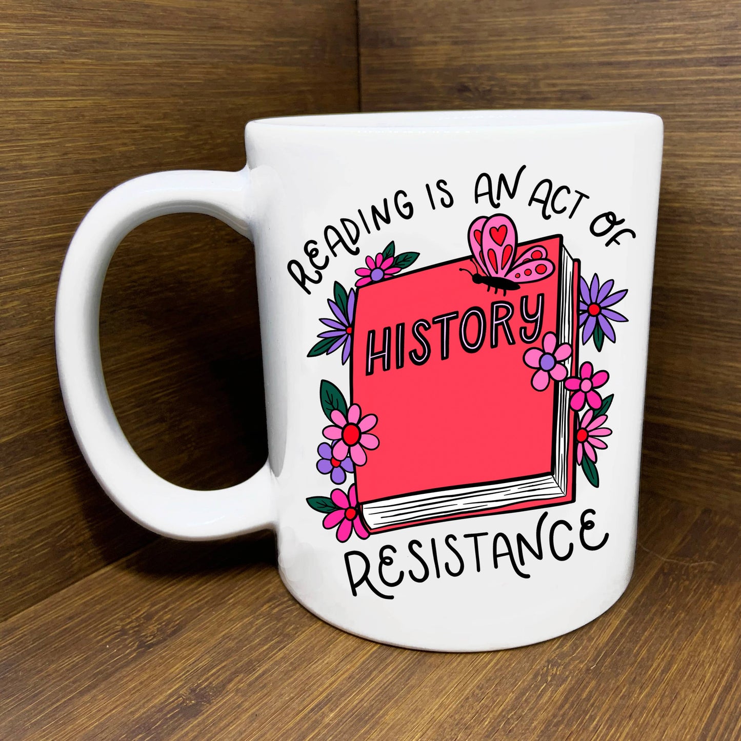 Reading is an act of Resistance Mug
