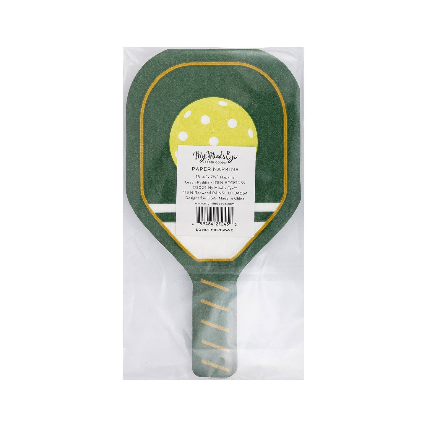 Green Paddle Paper Dinner Napkins 18ct
