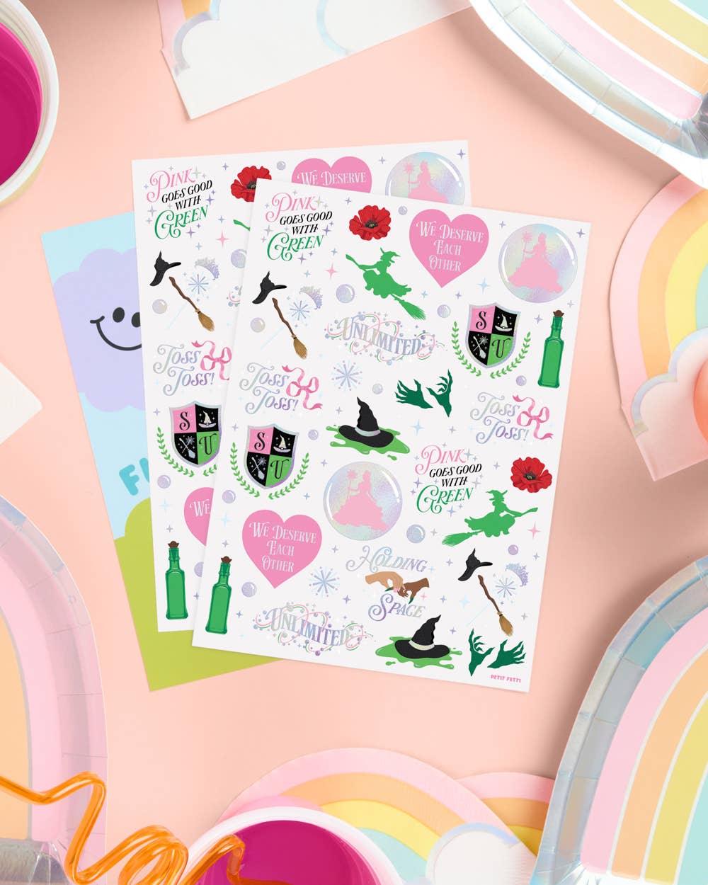 Wicked Witch Emerald City Tats - 50 temporary tattoos, kids