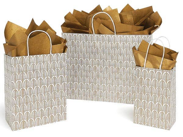 Nouveau Gold Paper Gift Bags