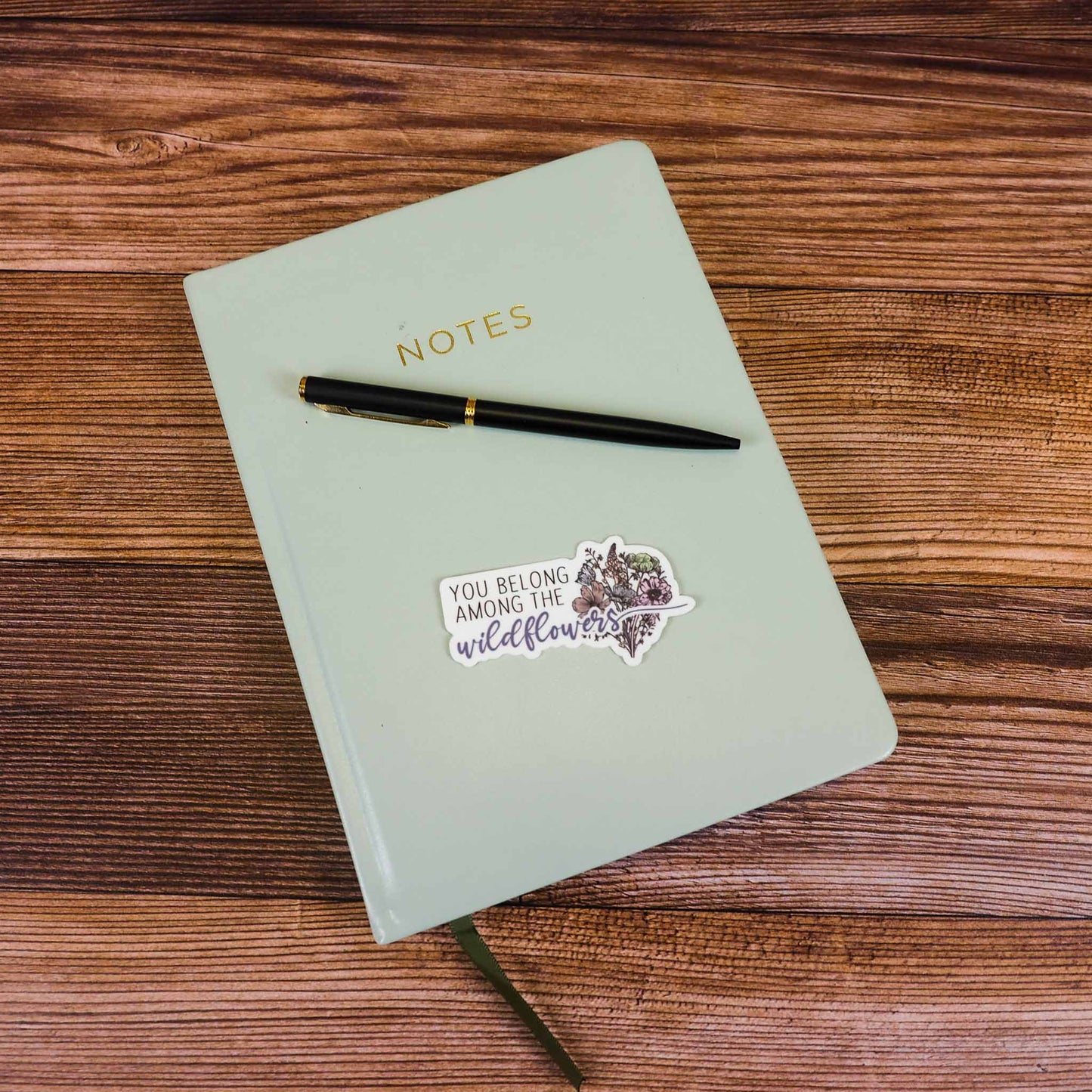 You Belong Among the Wildflowers Sticker for Laptop