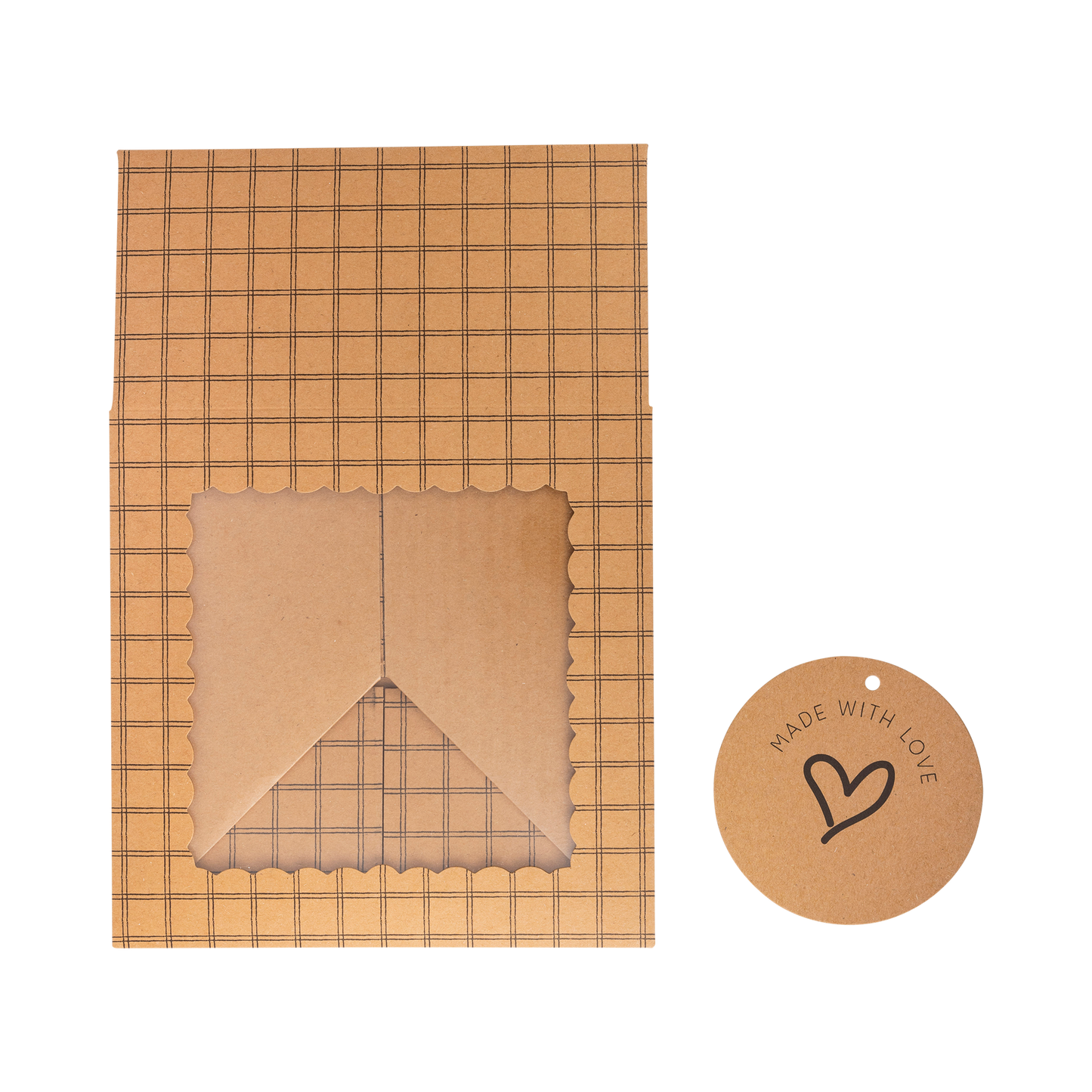 Made with Love Kraft Cookie Box 6ct