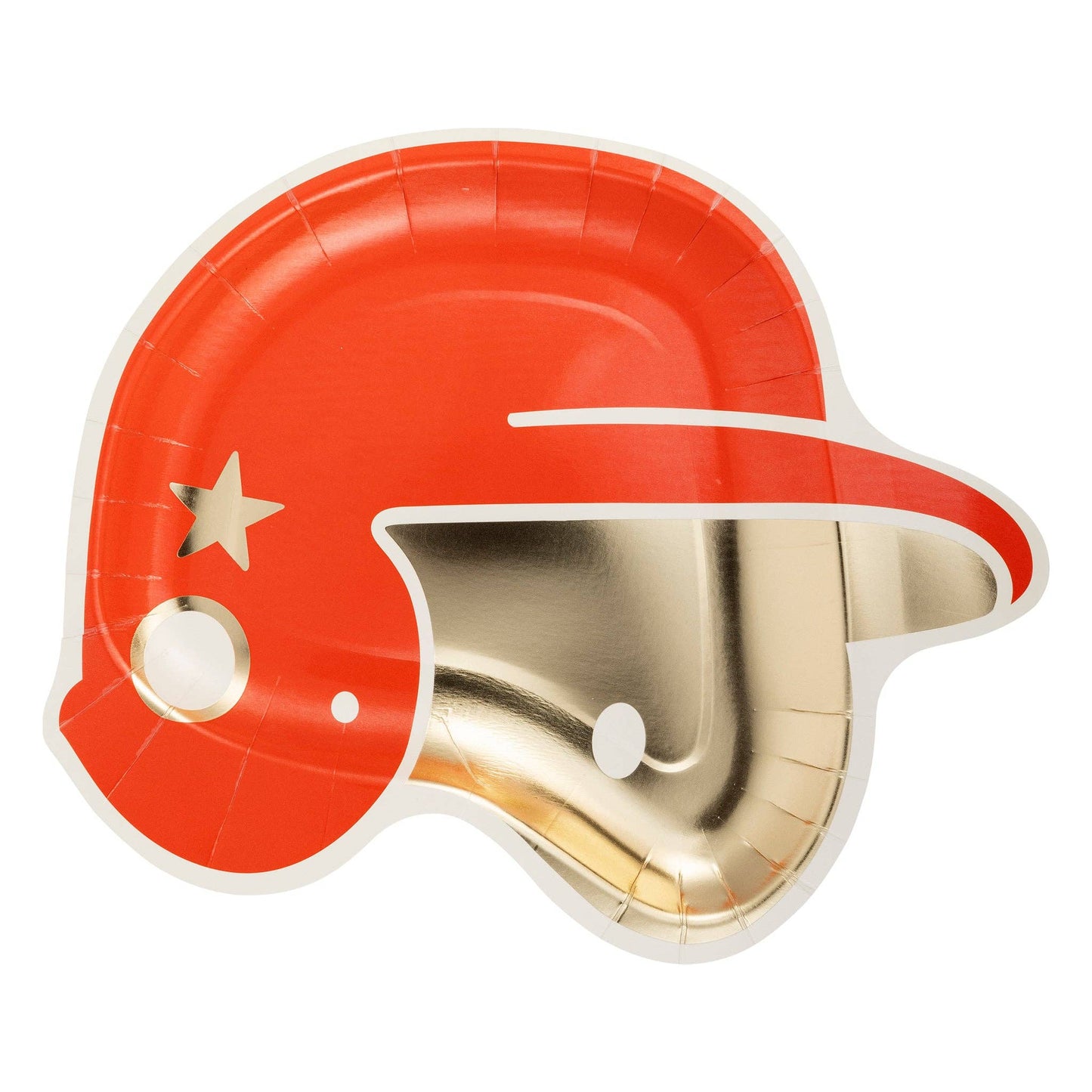 Helmet Shaped Disposable Paper Plates 8ct