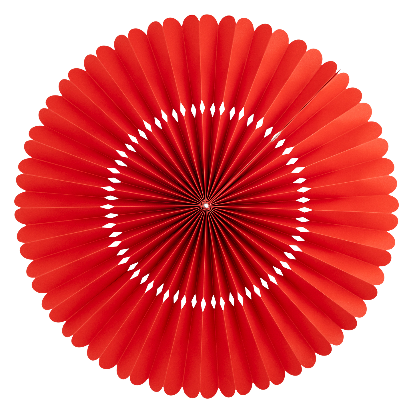 Red and White Basic Party Fan Set