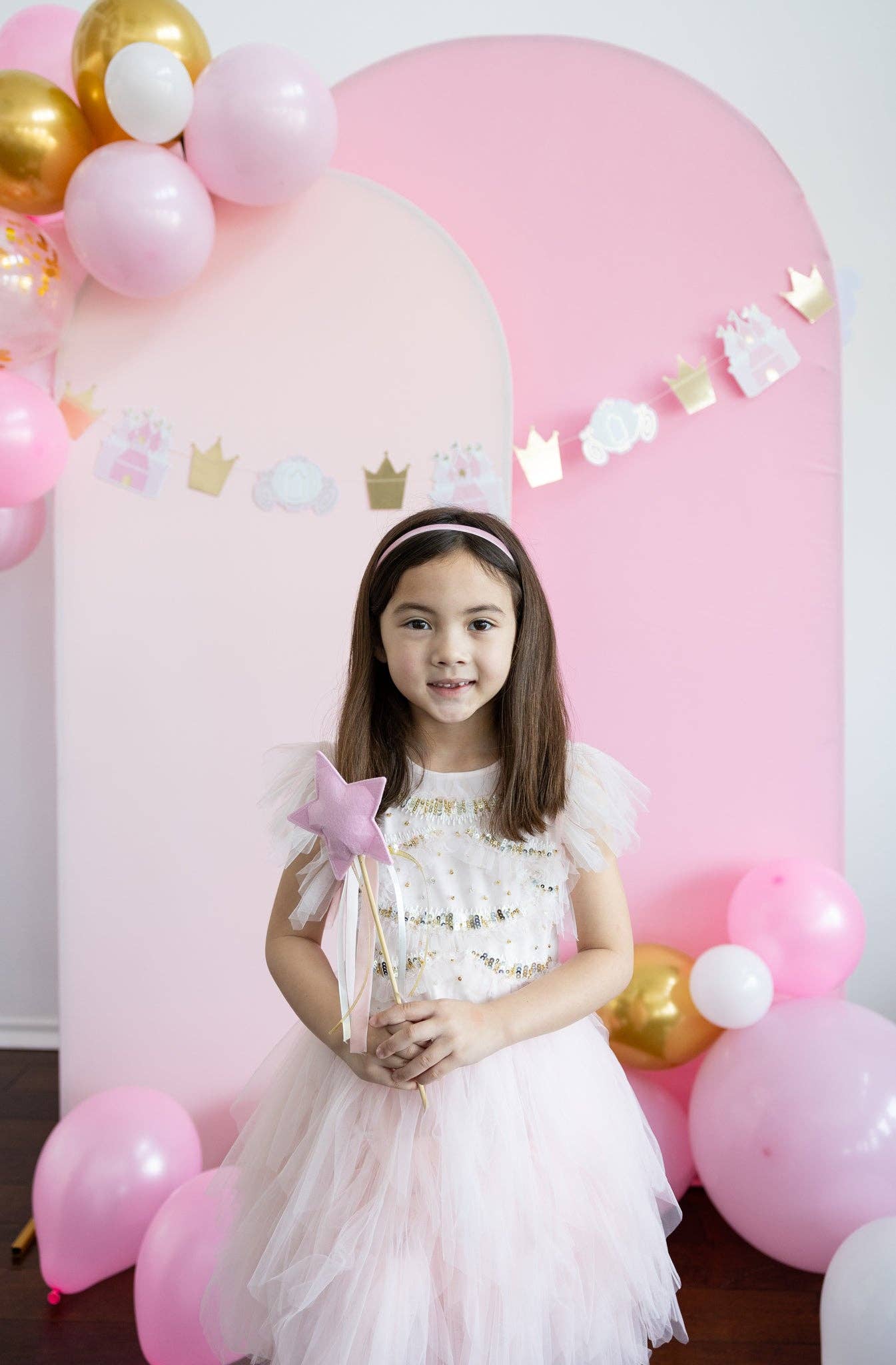 Princess Puffy Felt Wand Set 4ct