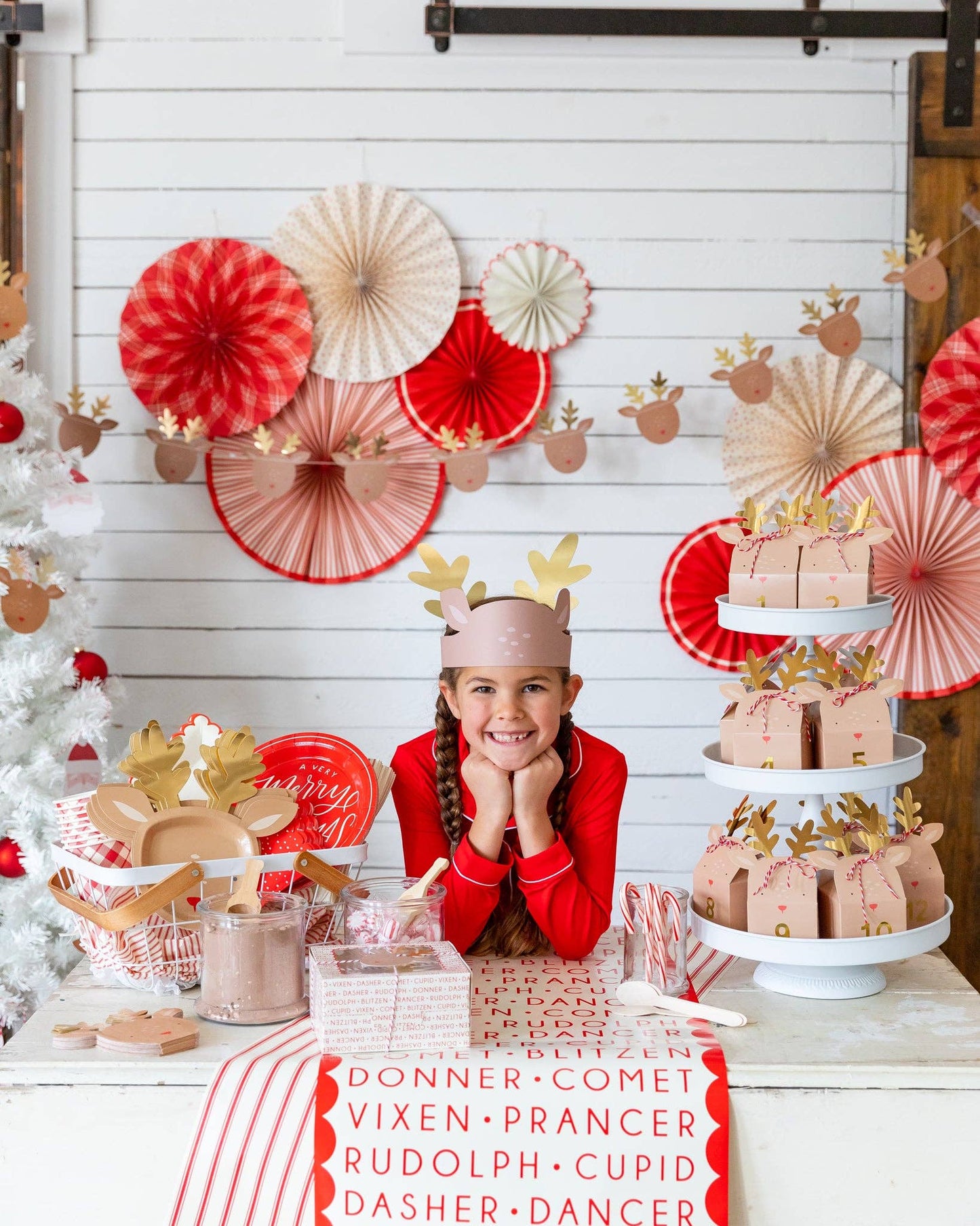 Dear Rudolph Reindeer Hat 8ct