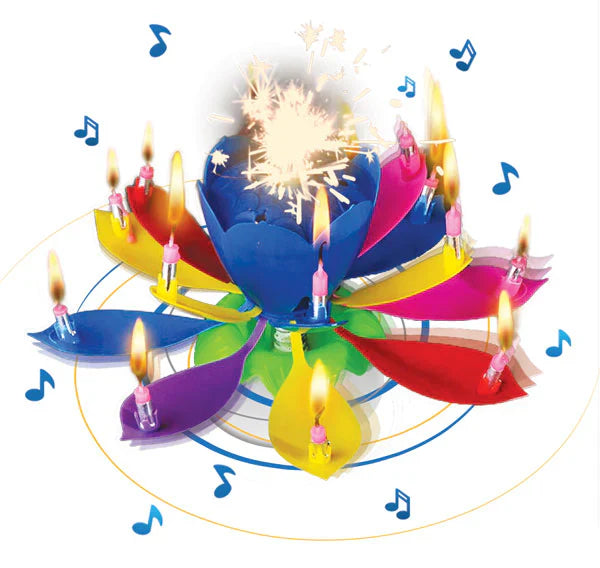 Musical Blooming Birthday Candle