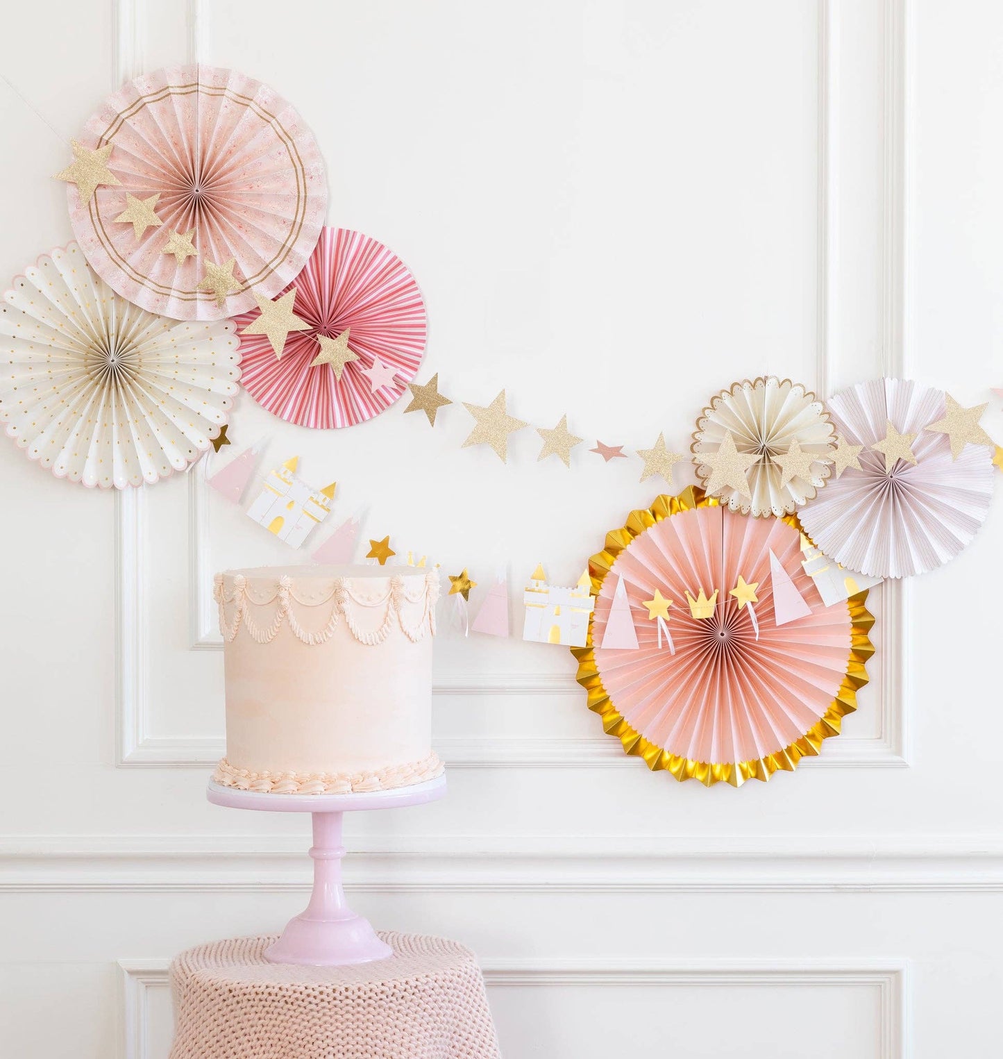 Princess Party Fans 6ct