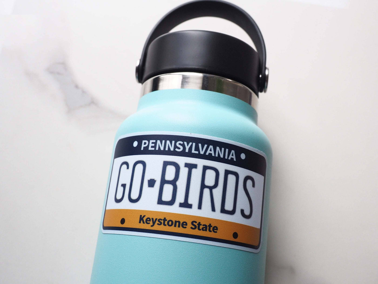 Go Birds Philadelphia Eagles Sticker - Pennsylvania Plate