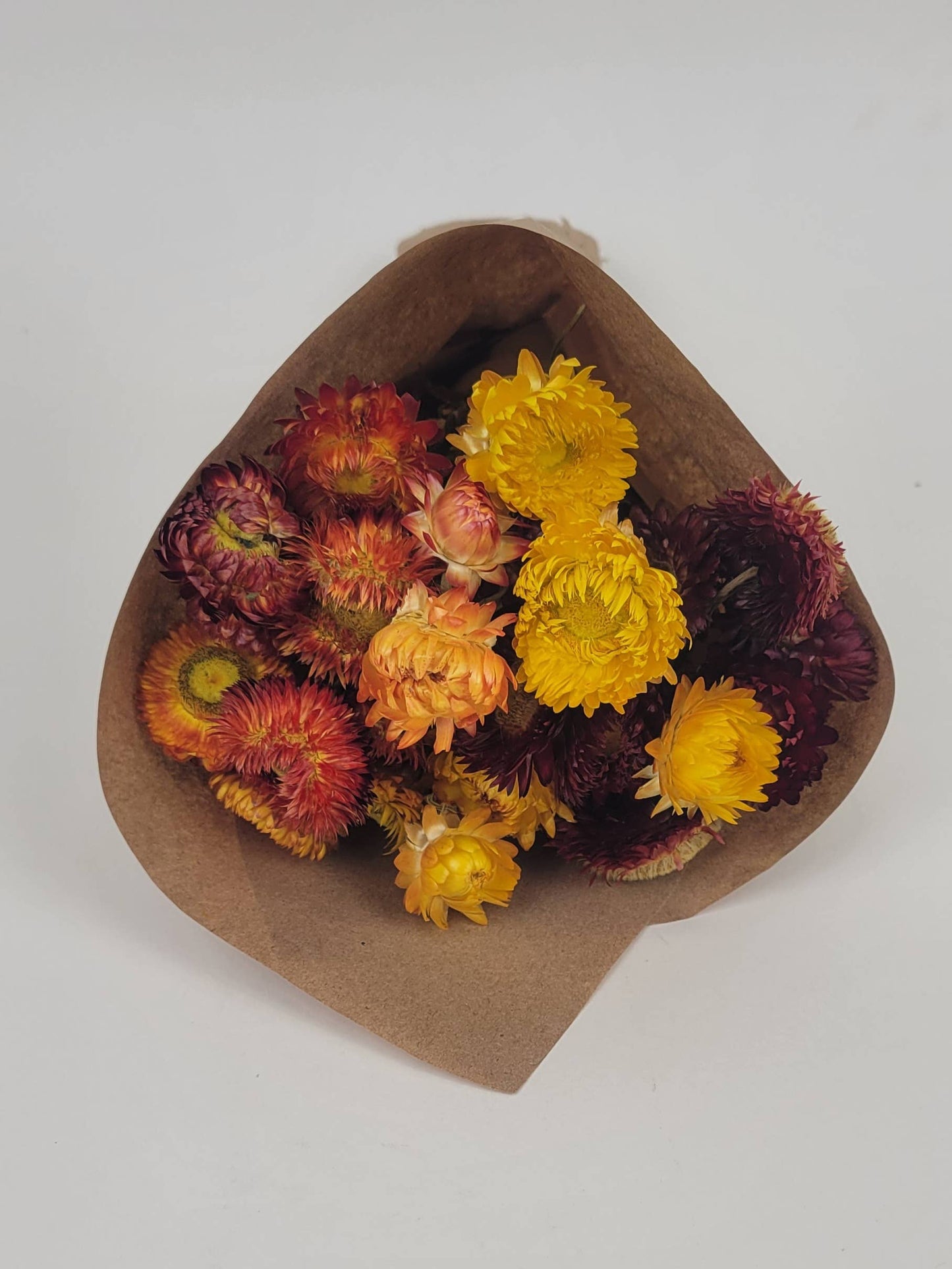 Sunset Glow Strawflower Floral Bouquet #215