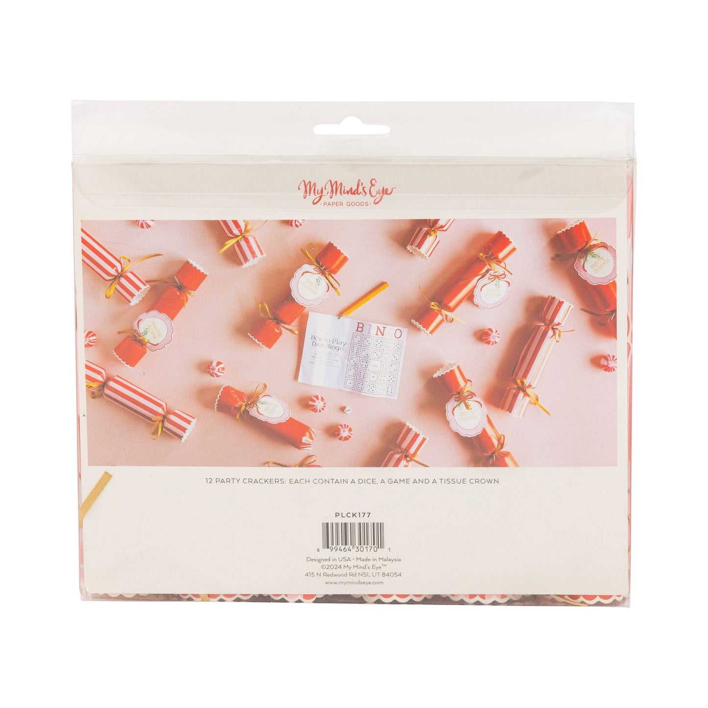 Red and Pink Christmas Crackers