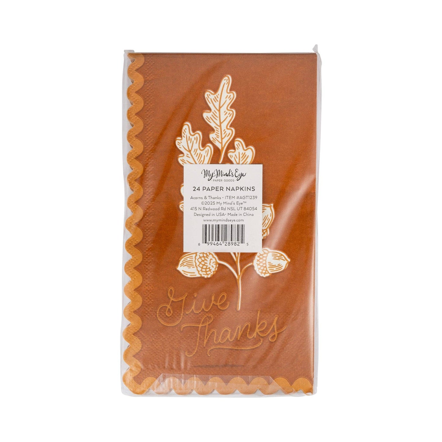 Acorns Give Thanks Guest Towels 24ct