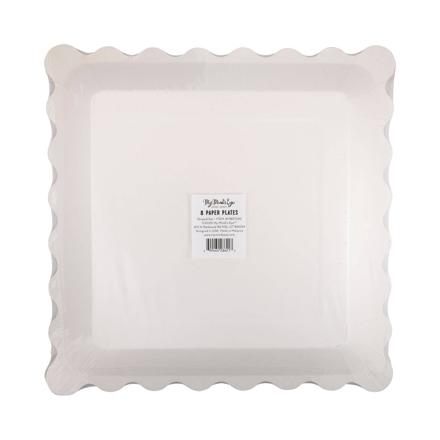 Striped Plates Set 8ct