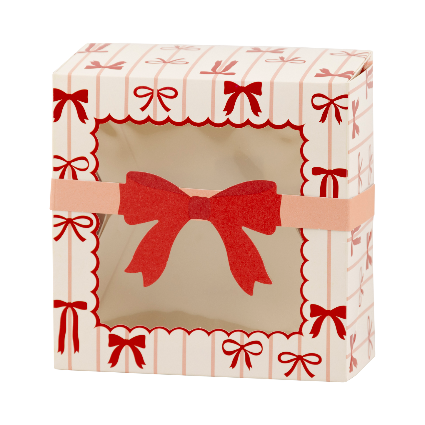 Red and Pink Bows Cookie Box 6ct