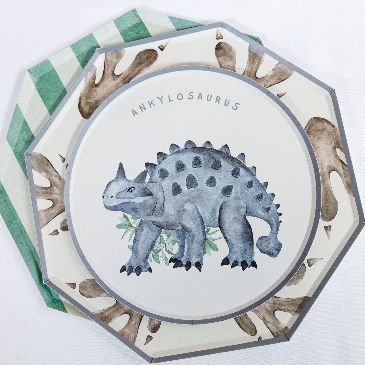 Dinosaur Footprint Paper Plates – 10 in
