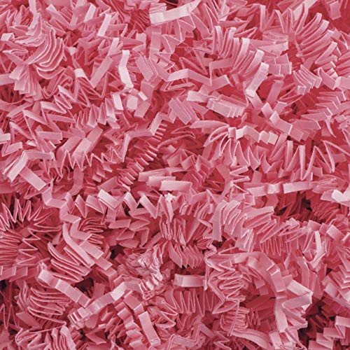 Pink Crinkle Cut Shred Tissue Paper 2oz