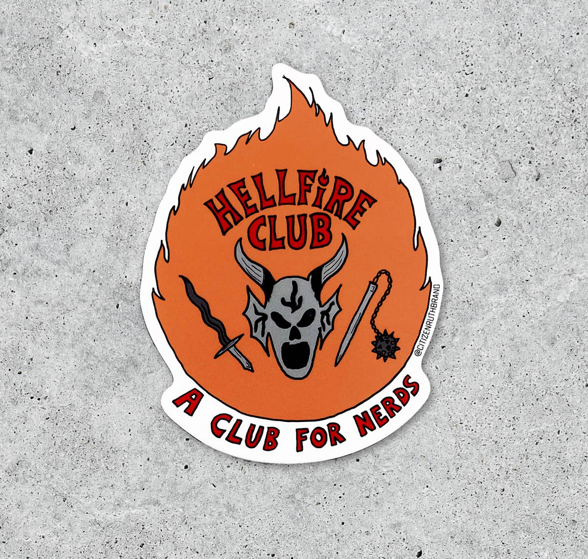 Stranger Things Hellfire Club vinyl sticker