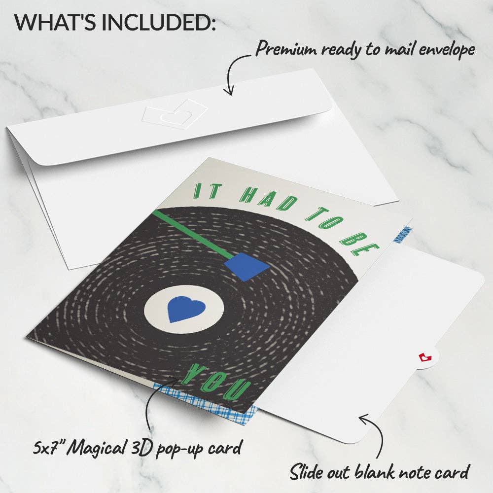 It Had to Be You Music and Lights Pop-Up Card 5x7"