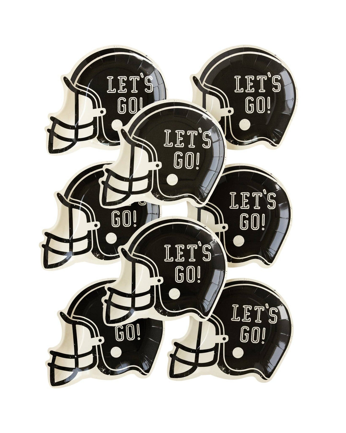 Football Helmet Plates 8ct