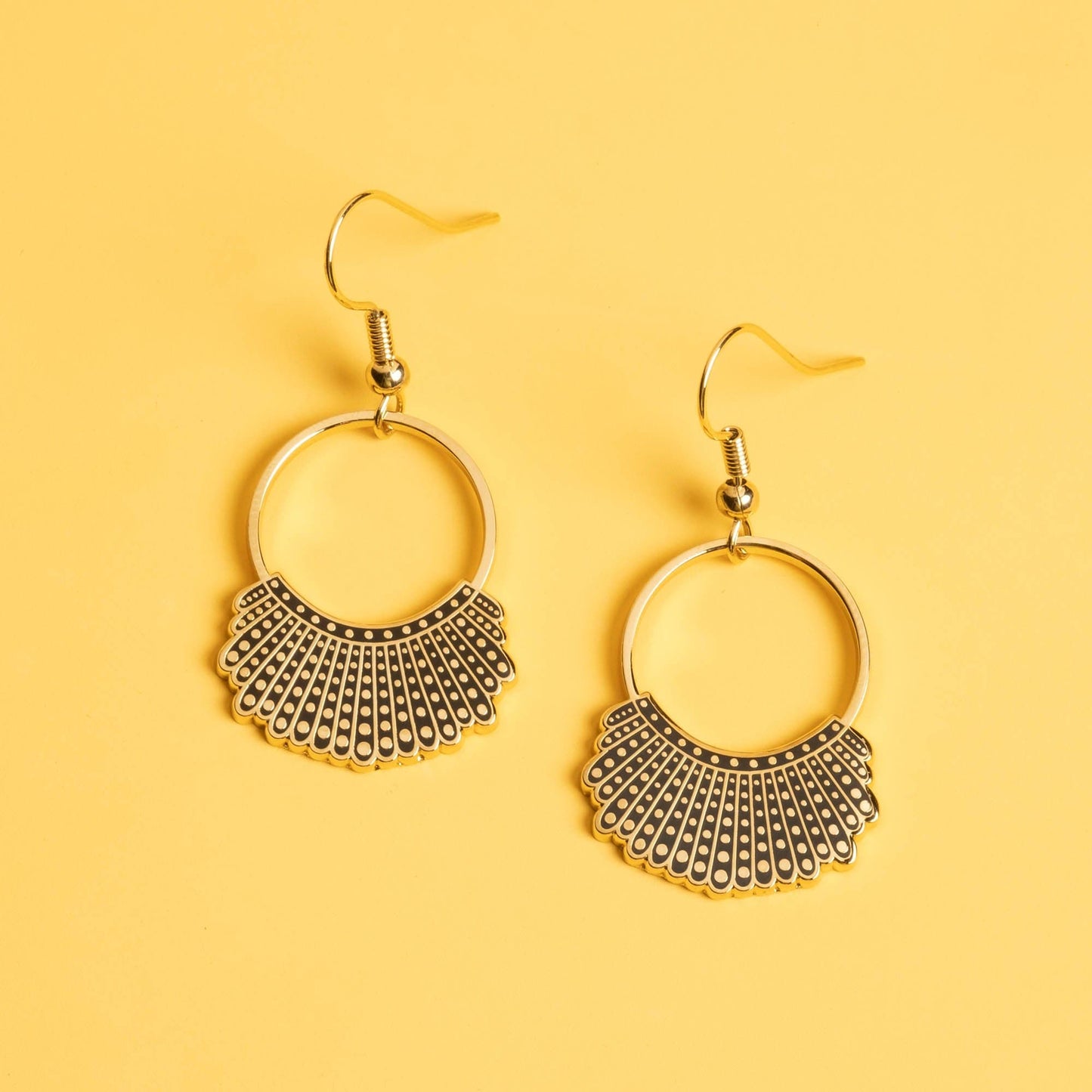 Dissent Collar Hook and Hoop Earrings