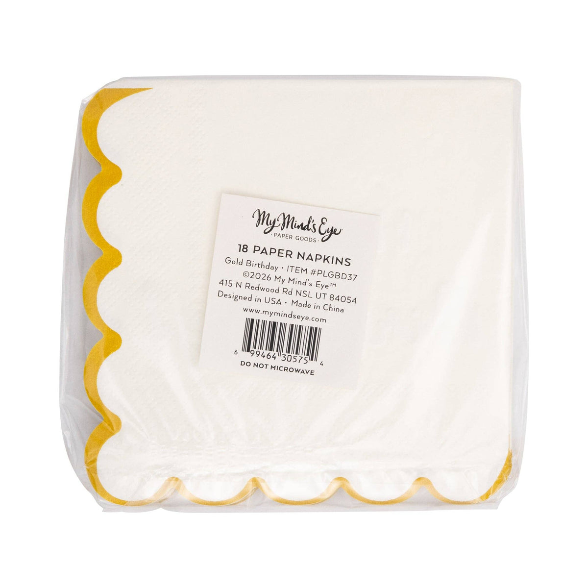 Foil Birthday Cocktail Napkin