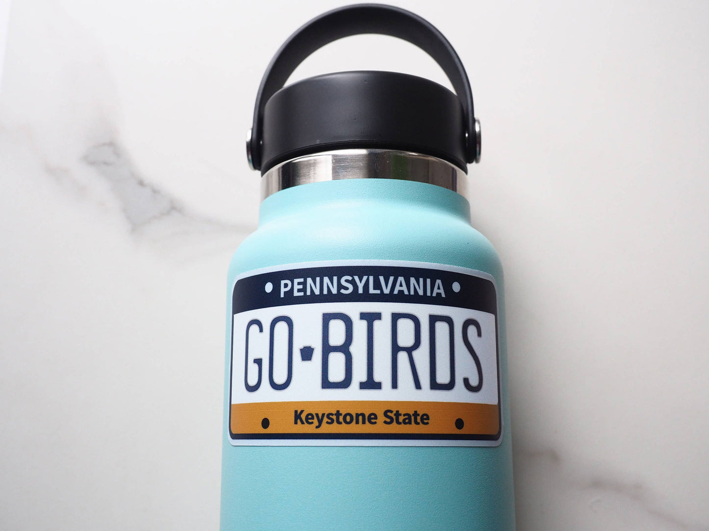 Go Birds Philadelphia Eagles Sticker - Pennsylvania Plate